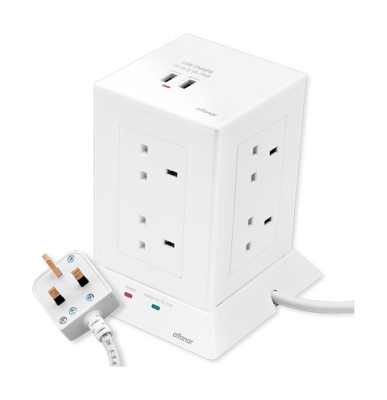 

Alfanar 13a tower extension socket (ce083m2u11) - white