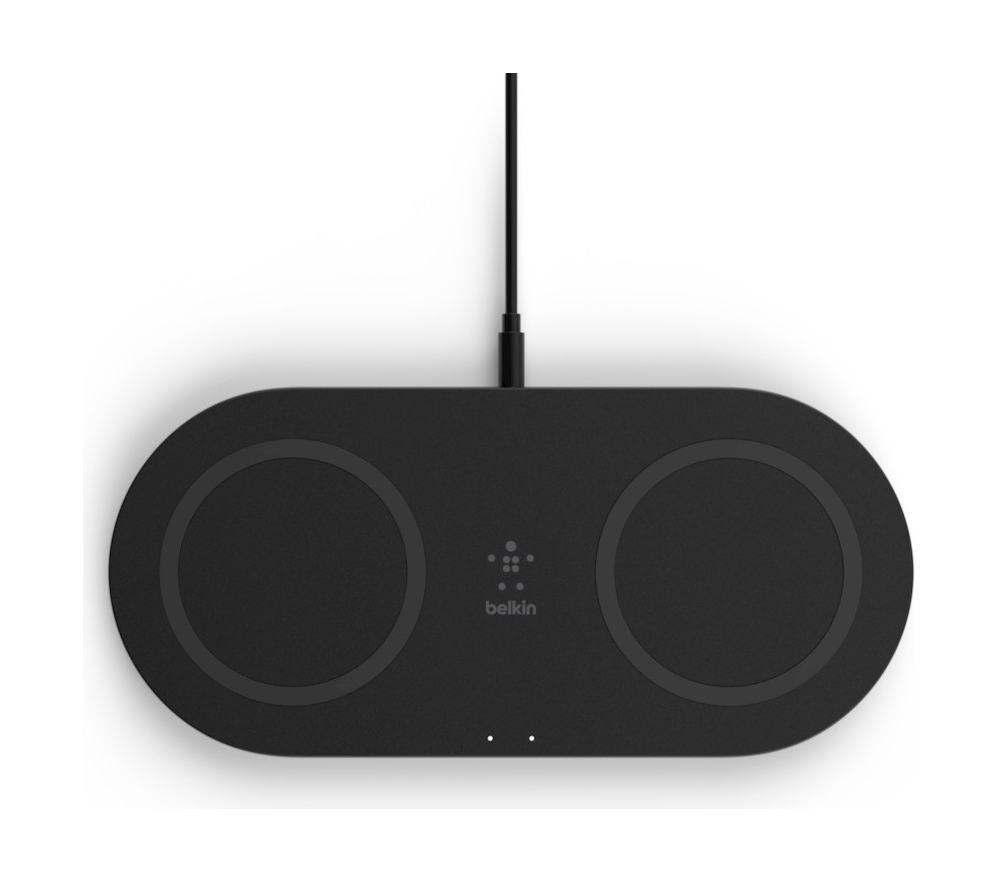 

Belkin 15w dual wireless charging pads (wiz008mybk) - black