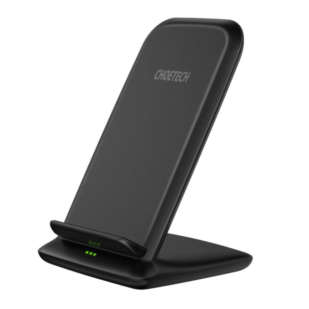 Buy Choetech 15w wireless fast charging stand - black in Saudi Arabia