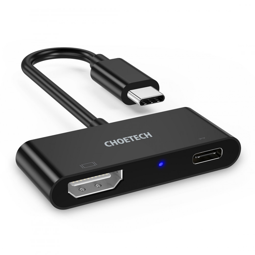 

Choetech usb-c to 3 hdmi ports hub - black
