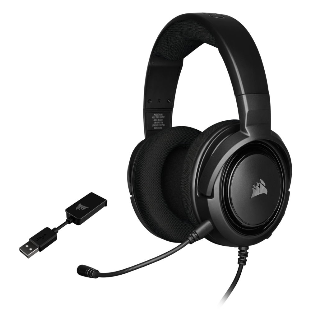 Buy Corsair hs45 surround wired gaming headset - carbon in Saudi Arabia
