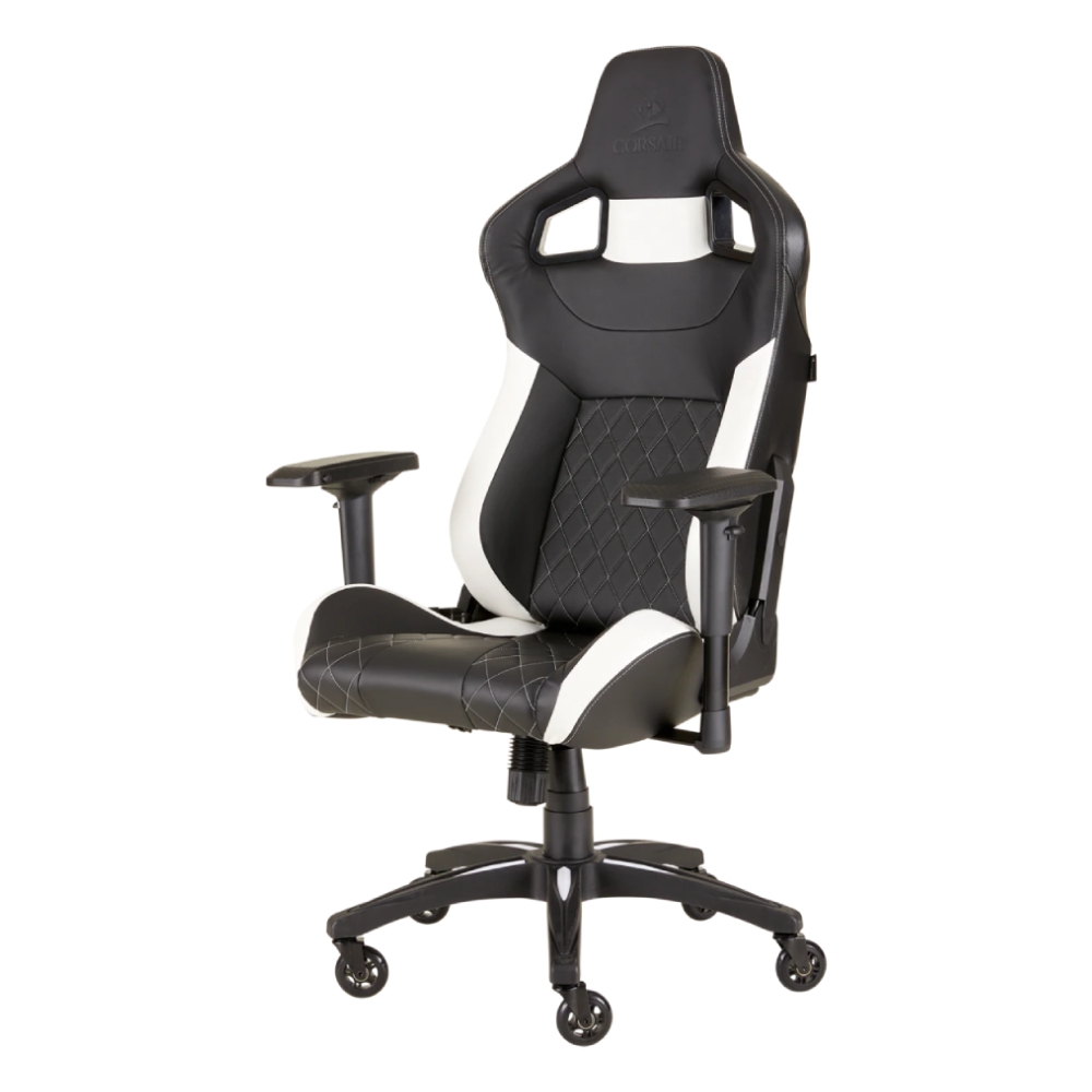 Buy Corsair t1 race gaming chair - black/white in Saudi Arabia