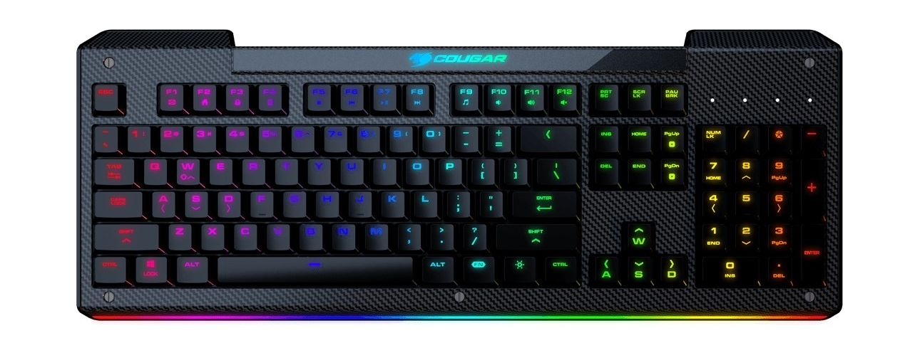 

Cougar aurora s rgb wired gaming keyboard