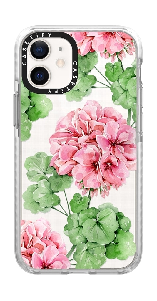 

Casetify watercolor flower iphone 12 mini back case - clear