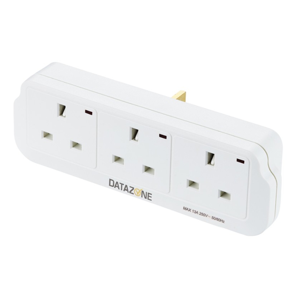 

Datazone 3-way power socket adapter