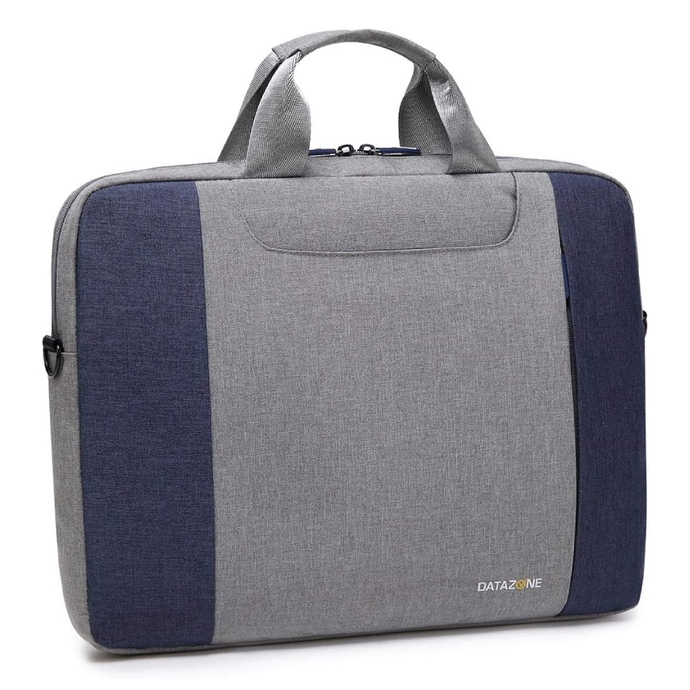 Buy Datazone shoulder bag for 15. 6-inch laptop - grey/blue in Saudi Arabia