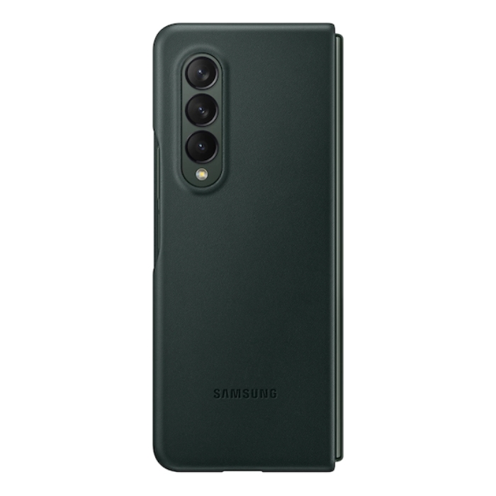 

Samsung galaxy z fold 3 5g leather phone case - green