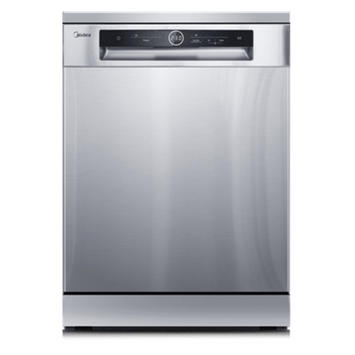 Buy Midea 8 programs 15 settings dishwasher (wqp15u7635s) - silver in Saudi Arabia