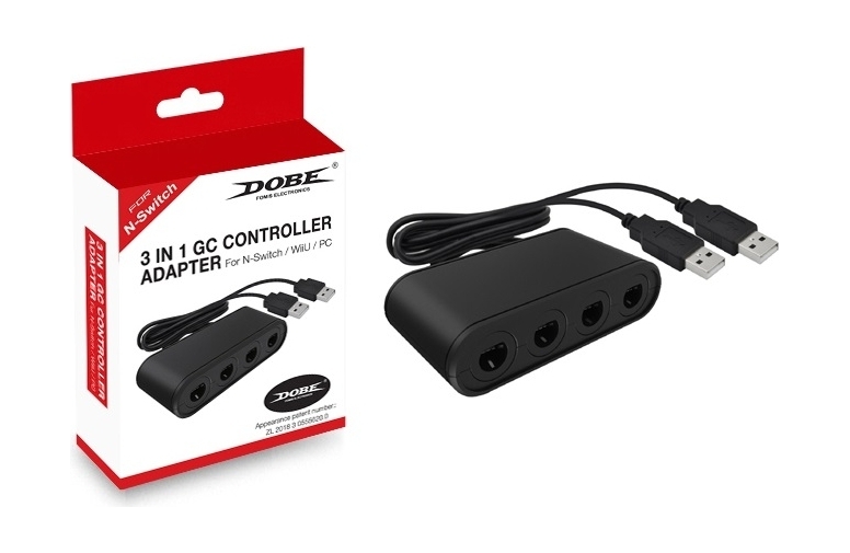 

Dobe 3 in 1 gc controller adapter for nintendo switch - (tns-1894)