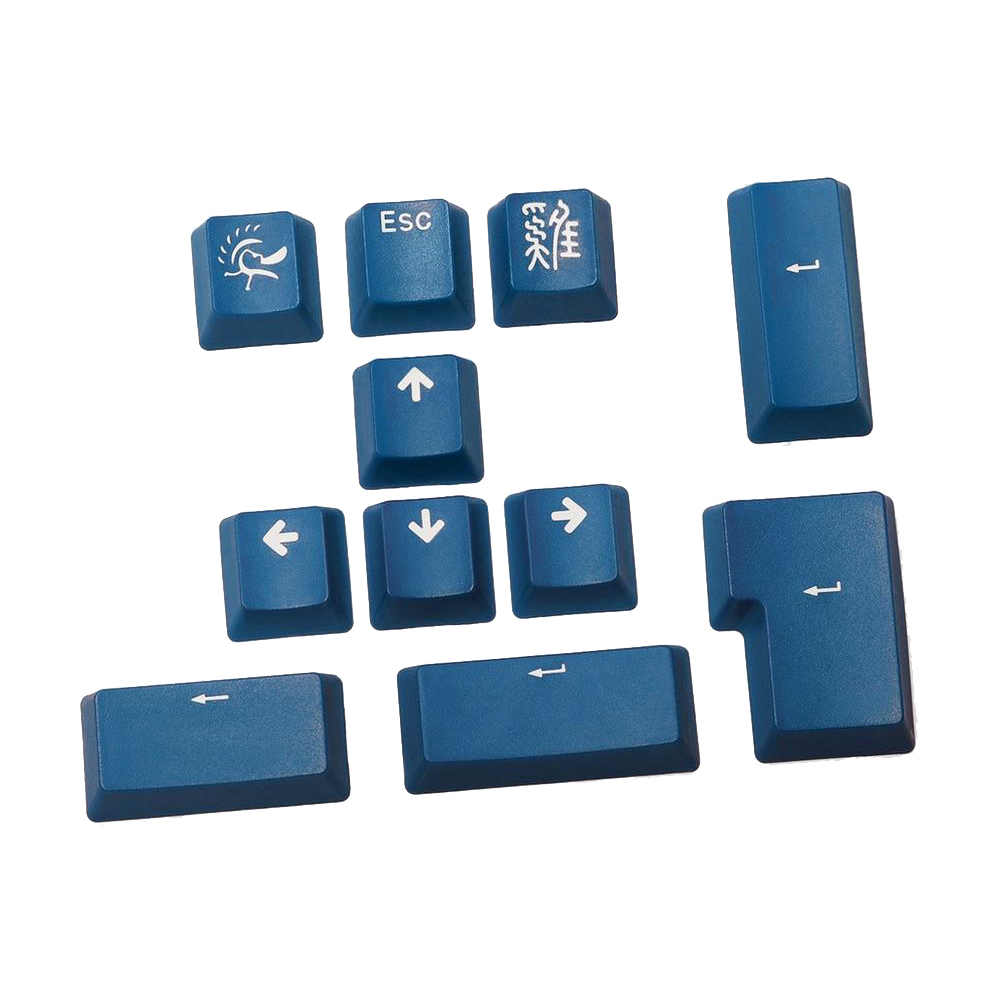 

Ducky 11-key double shot pbt keycap set - blue