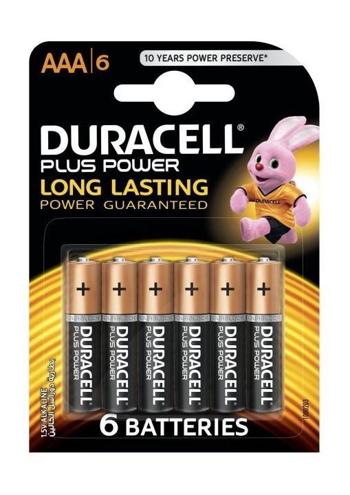 

Duracell aaa plus power battery - 6 batteries