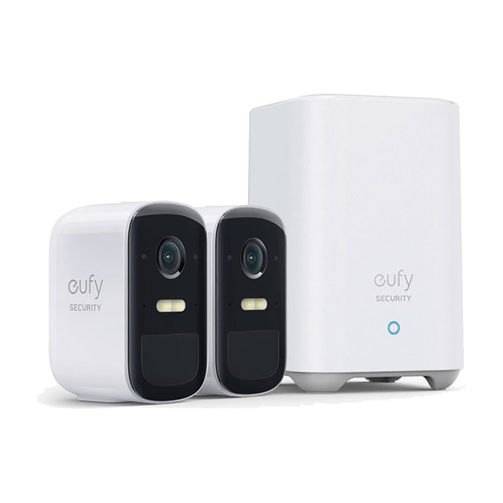 

Eufy 2c pro 2k security camera 2+1 kit – white