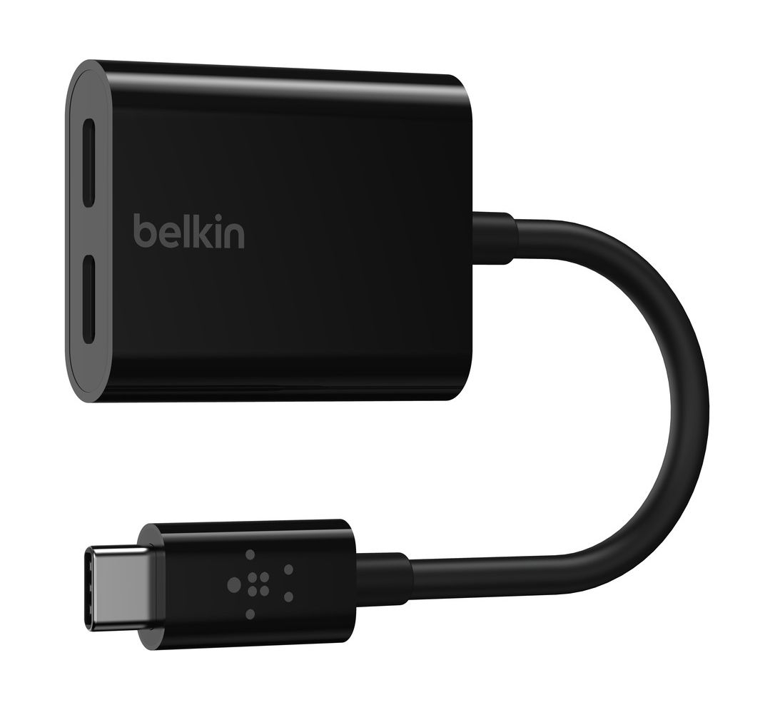 Buy Belkin connect usb-c audio + usb-c fast charge adapter up to 60w in Saudi Arabia