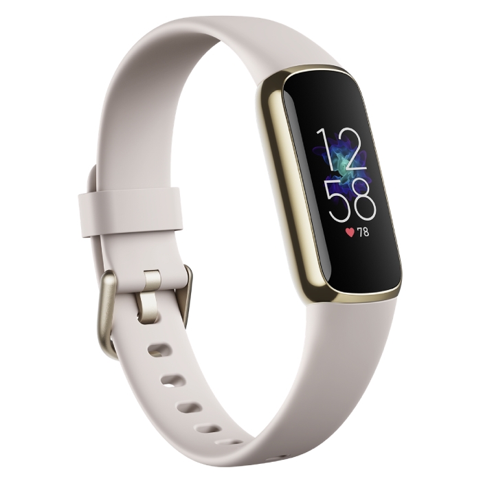 Buy Fitbit luxe activity tracker - soft gold/white in Saudi Arabia