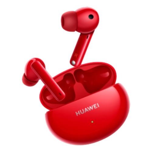 Buy Huawei freebuds 4i noise cancelling earphones - red in Saudi Arabia
