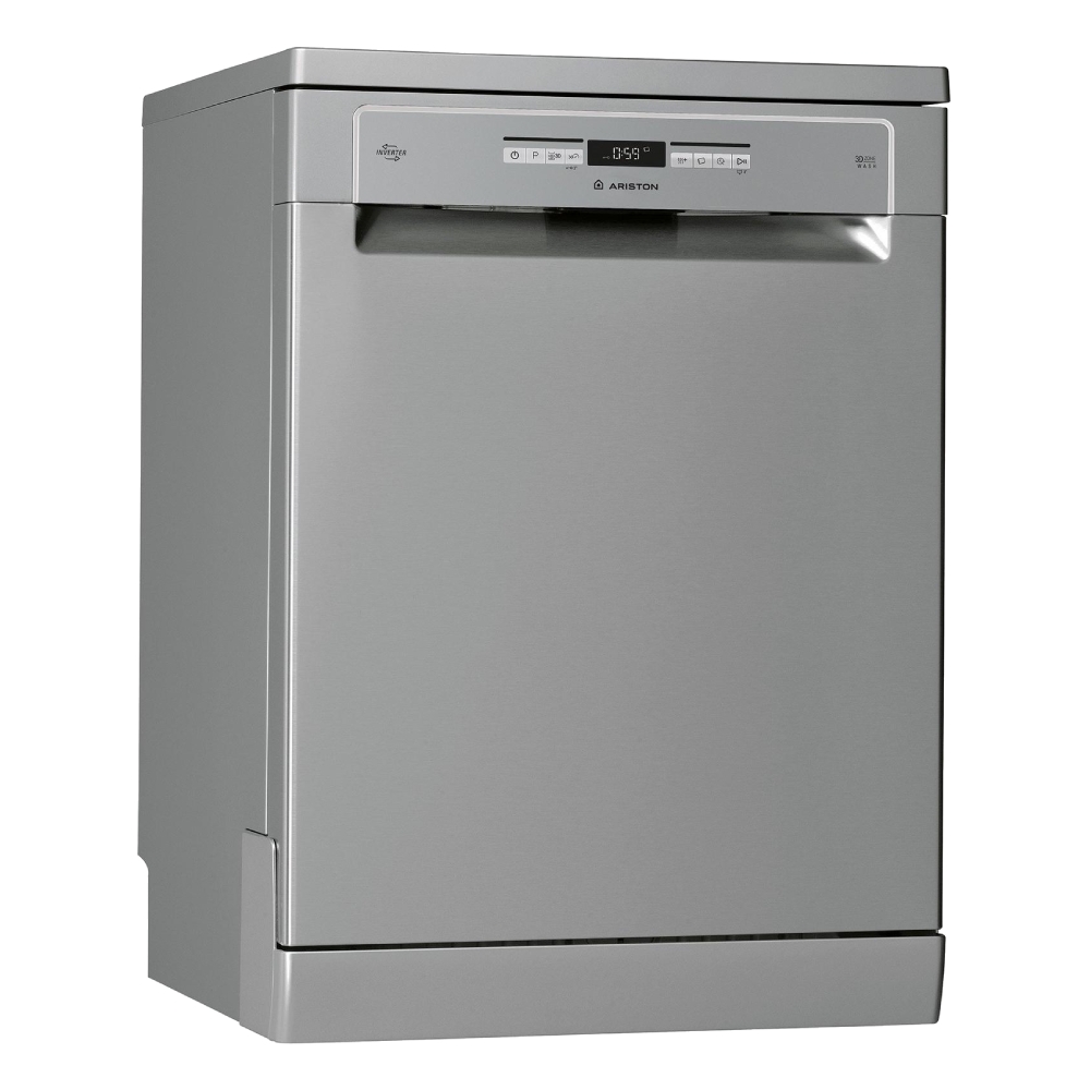 Buy Ariston 9 program, 15 place setting freestanding dishwasher (lfo3p31wlx60hz) - silver in Saudi Arabia