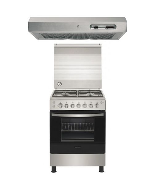 

Frigidaire 60x60cm 4 burner gas cooker + wansa cooker hood