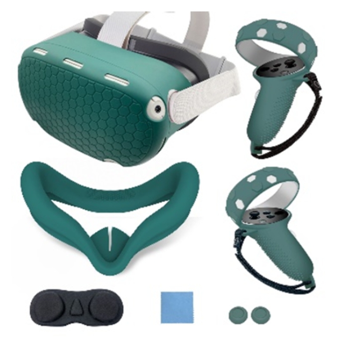 

Gamax oculus quest 2 silicone protective case set - green