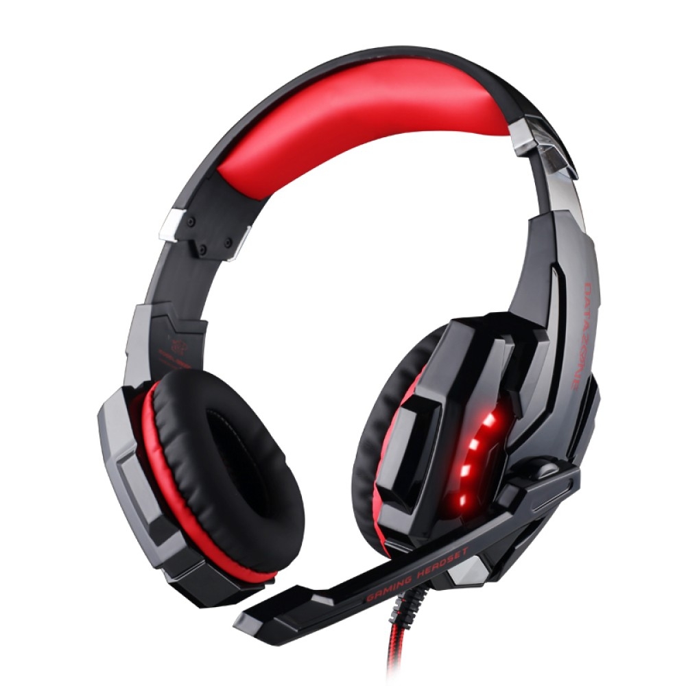 Buy Datazone usb gaming headset (g9000) - black / red in Saudi Arabia