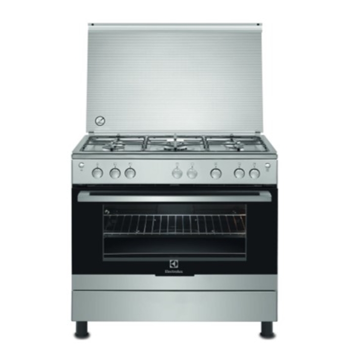 

Electrolux gas cooker 5 burners without oven fan 90x60 cm - stainless steel (ekg9000a3x)