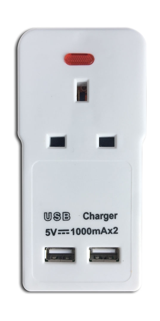 

Datazone one way power converter with 2 usb ports - dz-u7007