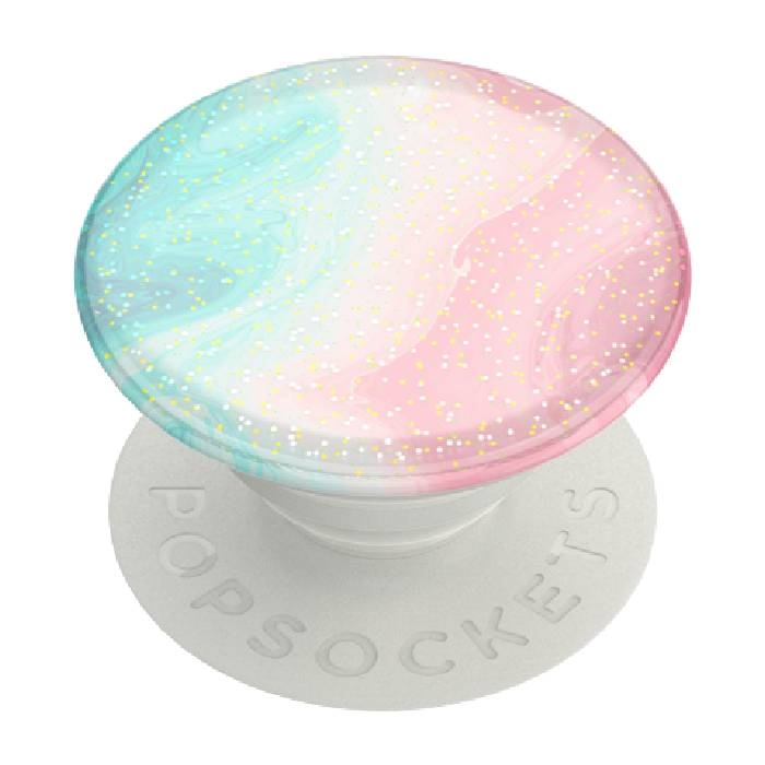 

Popsockets phone stand and grip (802467) – glitter peach shores