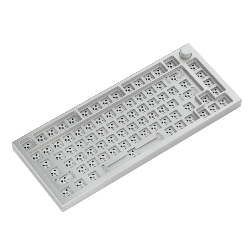 Glorious gmmk pro 75% barebone keyboard layout - white