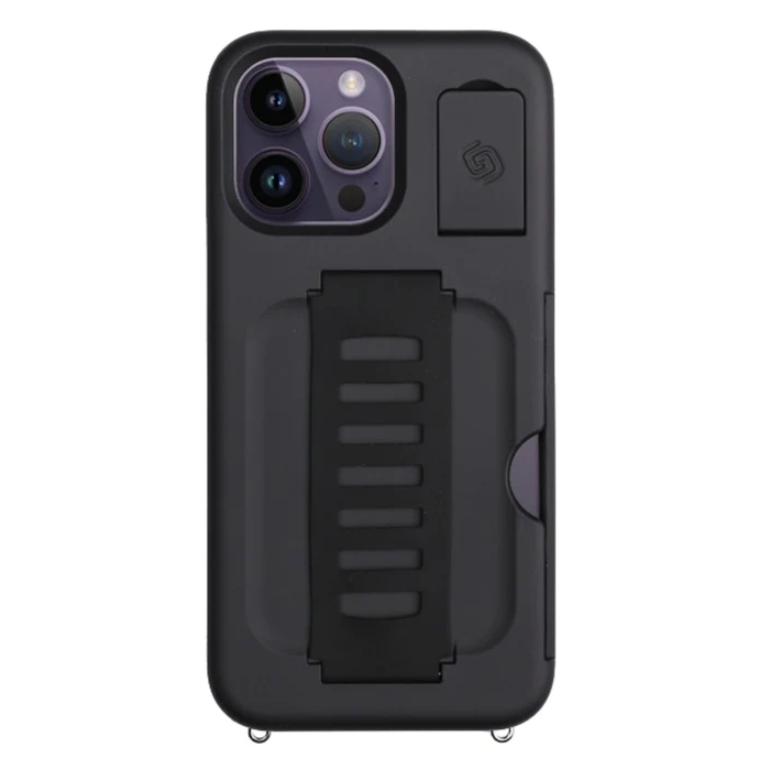 Grip2u boss case w/kickstand + wallet for iphone 14 pro max - black