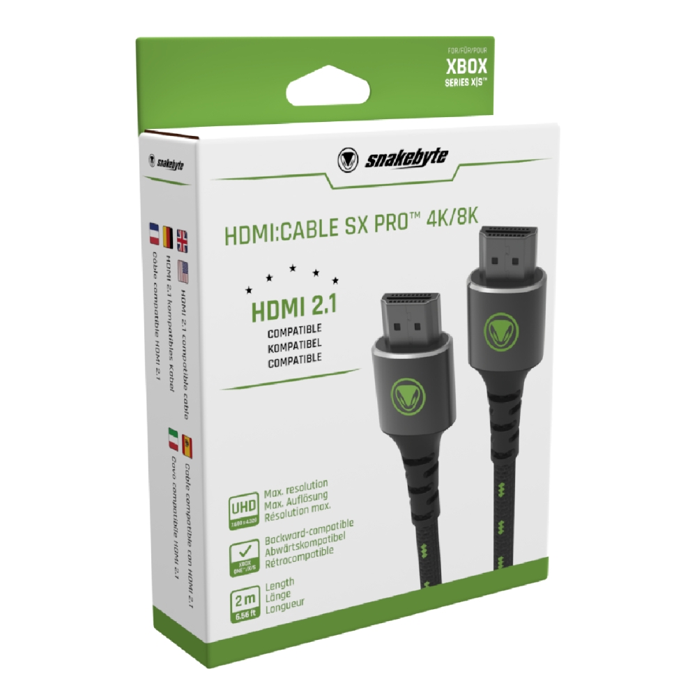 Buy Snakebyte hdmi cable sx pro 4k/8k for xbox seires x|s - 2m in Saudi Arabia