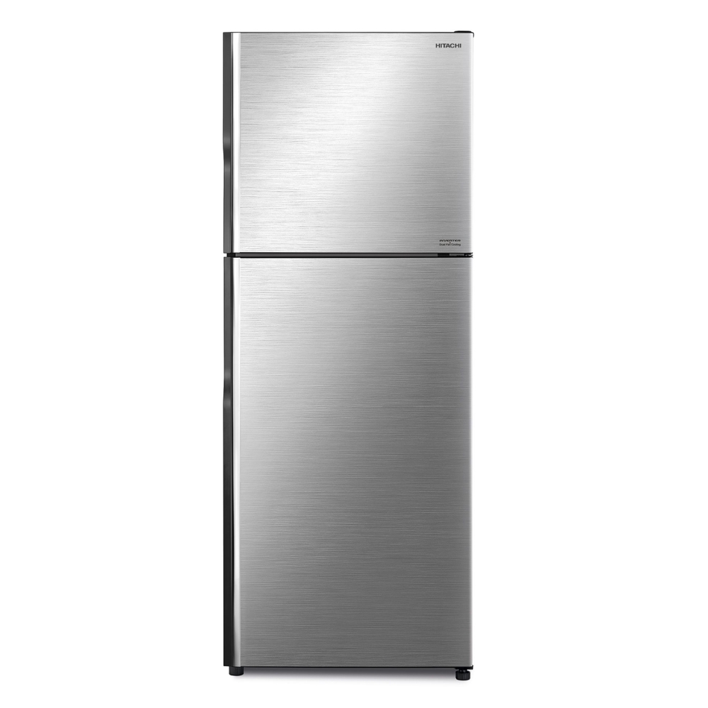 Hitachi 12 cft top freezer refrigerator silver (r-vx400ps9k)