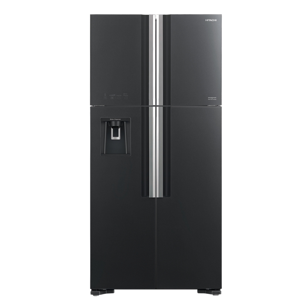 

Hitachi refrigerator four door 19. 1 cft (r-w660ps7 ggr) glass grey
