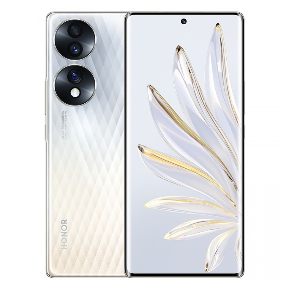 Buy Honor 70 5g 256gb phone - crystal silver in Saudi Arabia