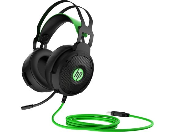 

Hp pavilion wired gaming headset 600 - black/green