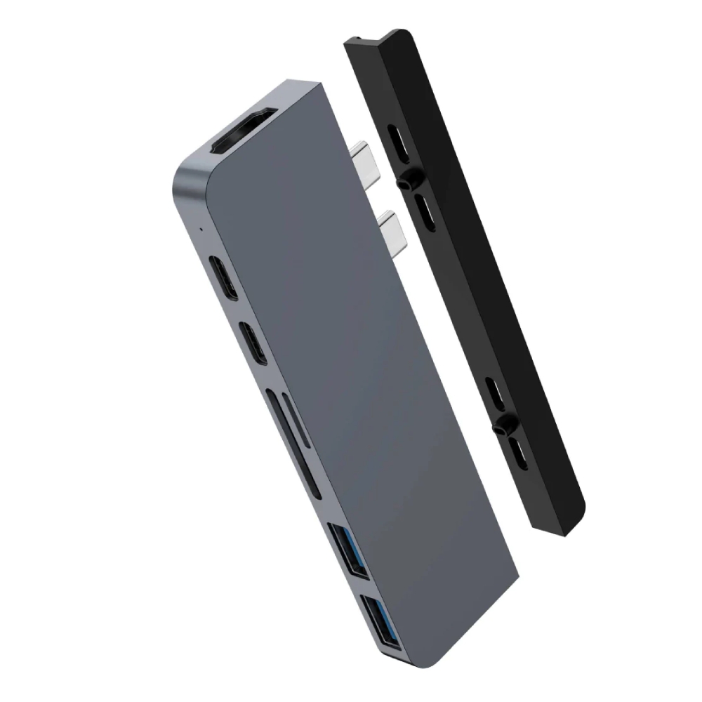 

Hyper hyperdrive duo 7 in 2 usb type c hub for macbook (hd28c-gray)
