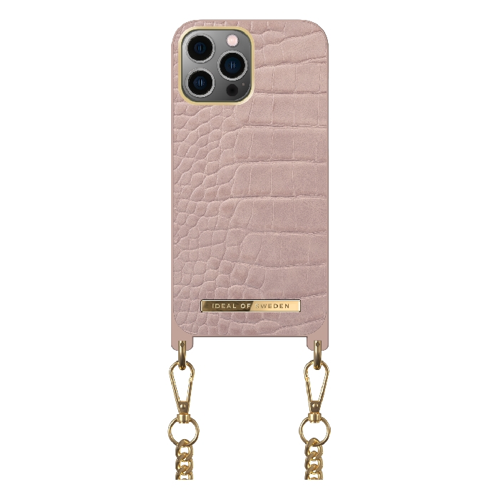 

Ideal of sweden iphone 13 pro case - misty rose croco