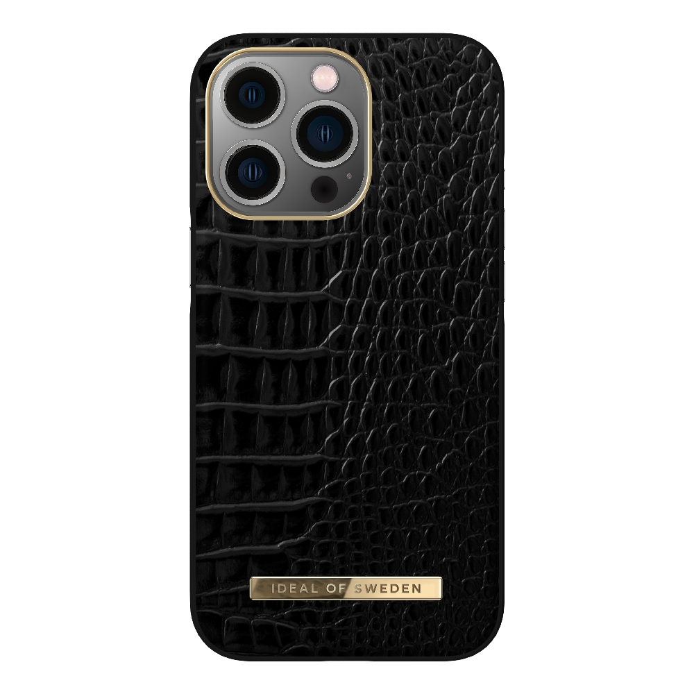 

Ideal of sweden iphone 13 pro case - neo noir croco