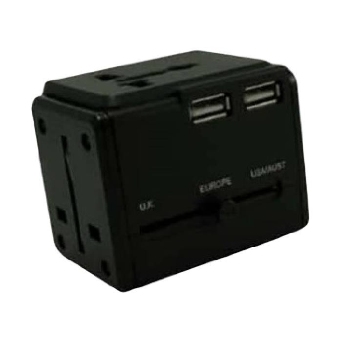

American tourister universal travel adapter with 3 usb (z19x09068)