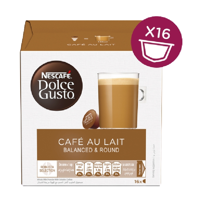 

Dolce gusto nescafe cafe au lait - coffee pods