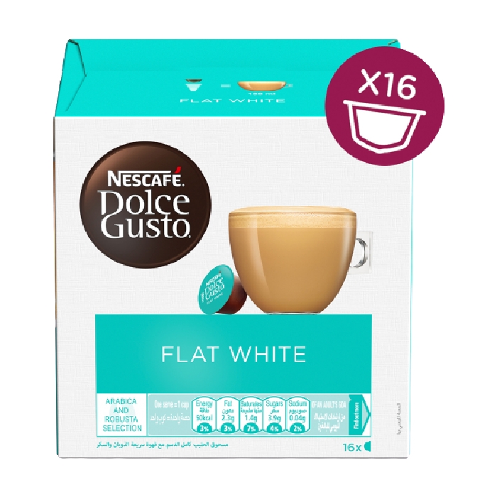 

Dolce gusto nescafe flat white - 16 capsules