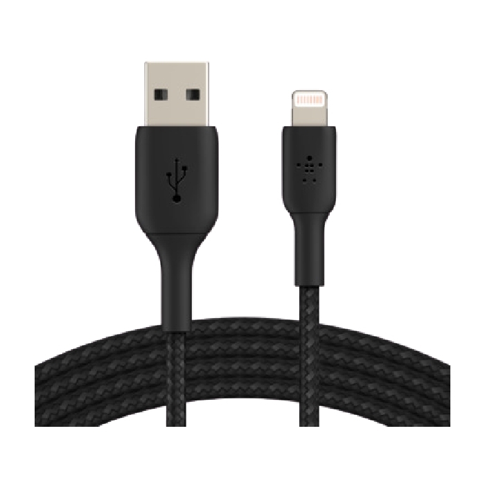 

Belkin boost charge braided lightning to usb-a cable - 1m - black