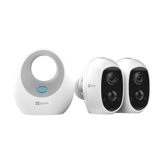 

Ezviz 2 camera wire free security kit (cs-w2d-b2-eup)