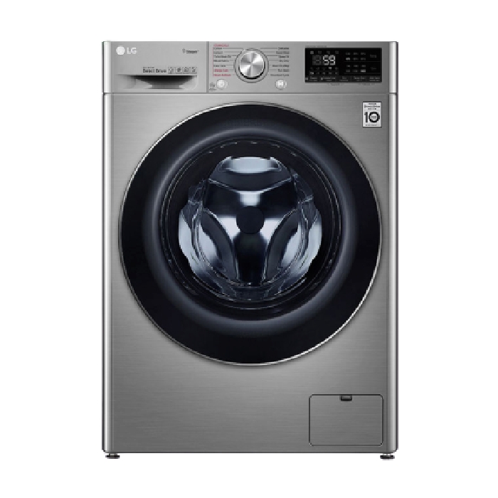 

Lg washer 10. 5 kg & dryer 7kg 1400 rpm (wsv1107xmt) - silver