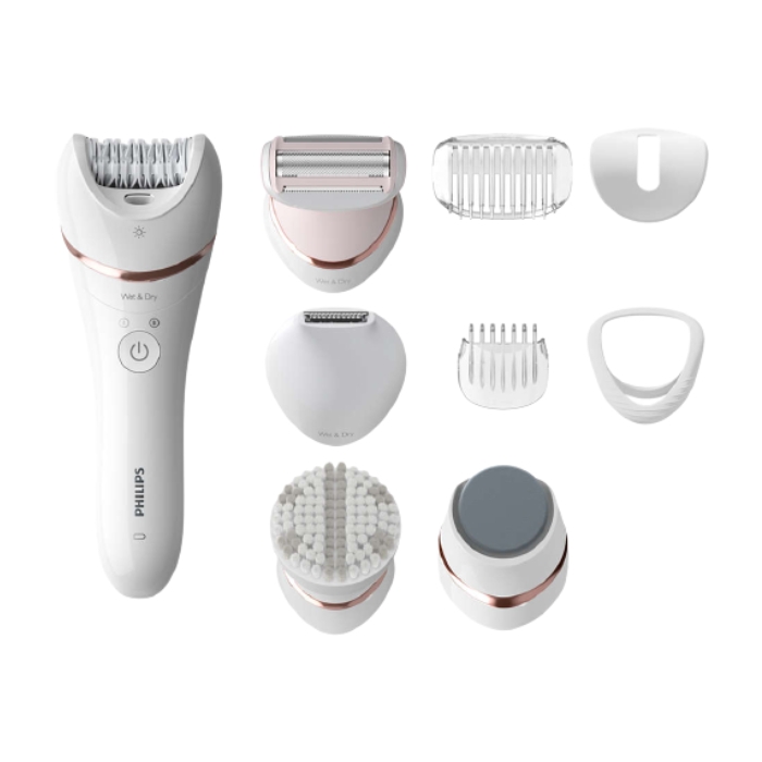 

Philips wet & dry epilator + 9 accessories, bre740/11 - black