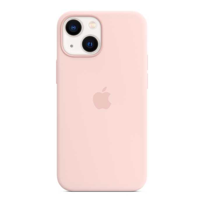 Buy Apple iphone 13 mini  silicone case with magsafe - chalk pink in Saudi Arabia