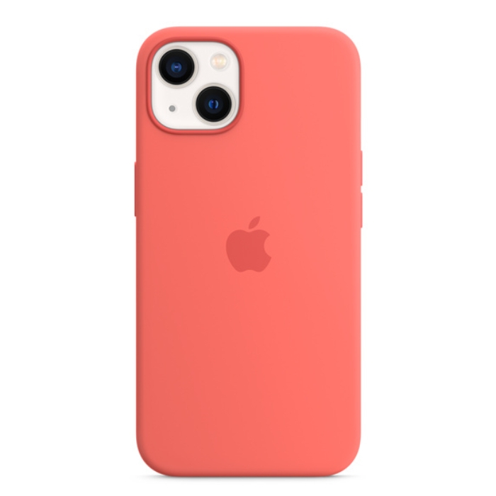 Buy Apple iphone 13 silicone case with magsafe - pink pomelo in Saudi Arabia