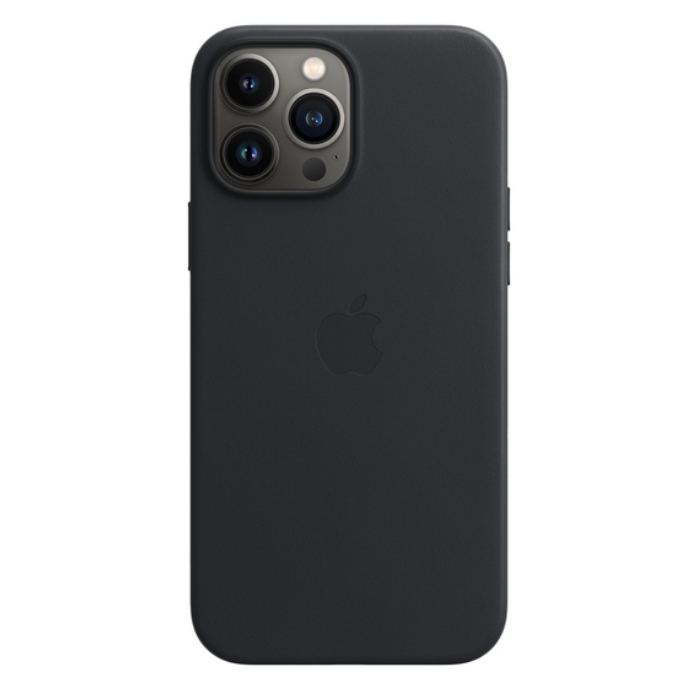 Buy Apple iphone 13 pro max leather case with magsafe - midnight in Saudi Arabia