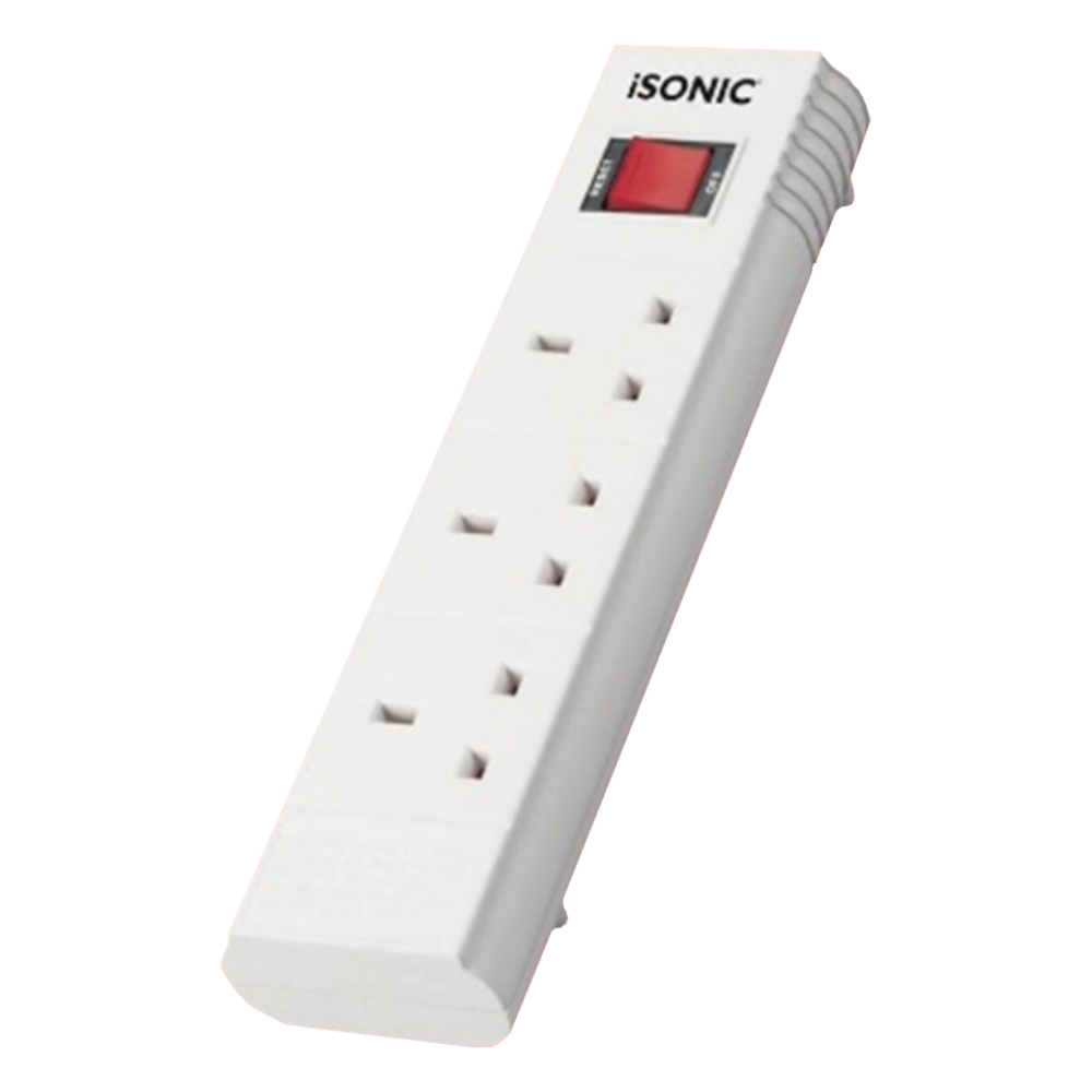 Buy Isonic 3 way extension socket cord 3 meter (su263) in Saudi Arabia