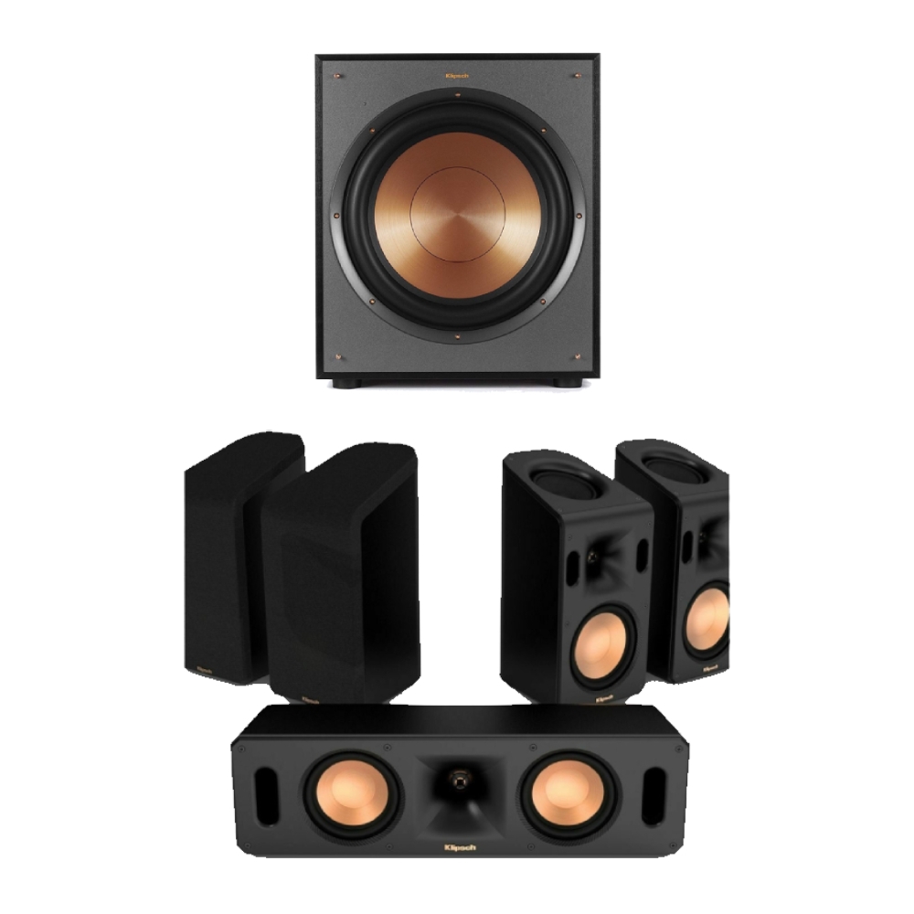 Klipsch r-120sw 200w 12-inch subwoofer + dolby atmos speaker package