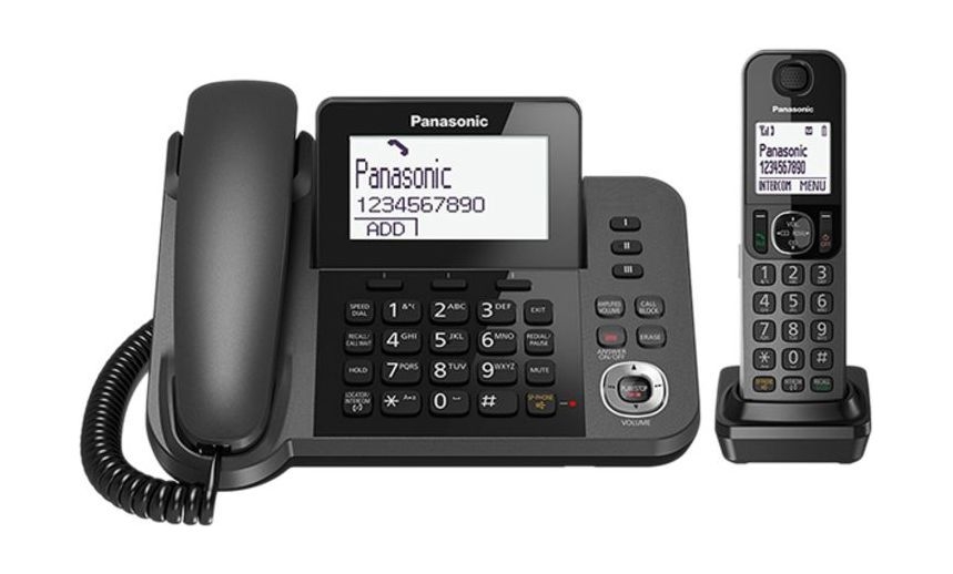 

Panasonic expandable cordless phone with talking caller id (kx-tgf310ue) - base unit