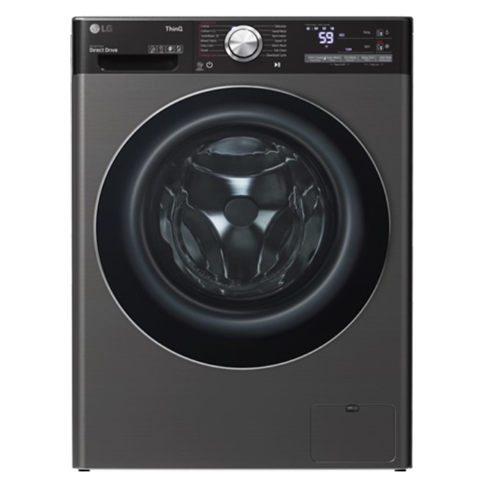 Buy Lg 12kg front load wifi washing machine (wfv1214bst1) - black in Saudi Arabia